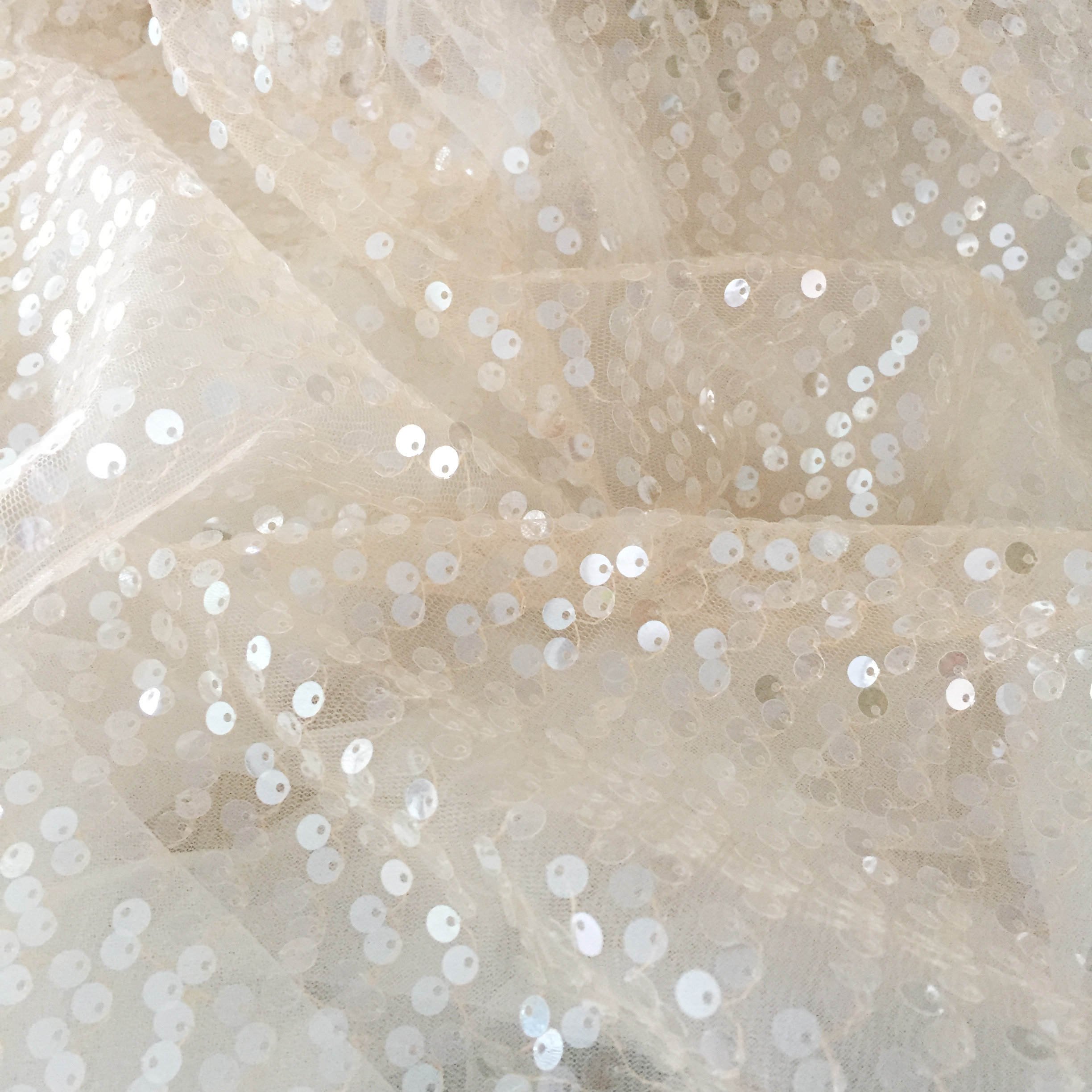DELACE bridal fancy elegant simple elegant pure white bridal lace fish scale fabric for wedding dress costume
