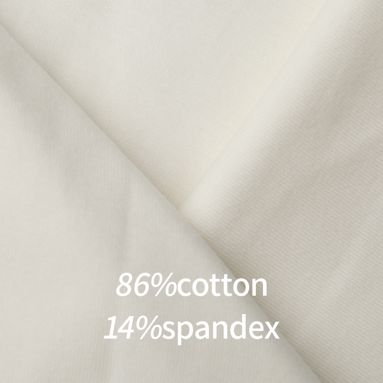 A3723 Super soft cotton thread 1*1 spandex T-shirt school uniform rib fabric casual breathable knitted fabric