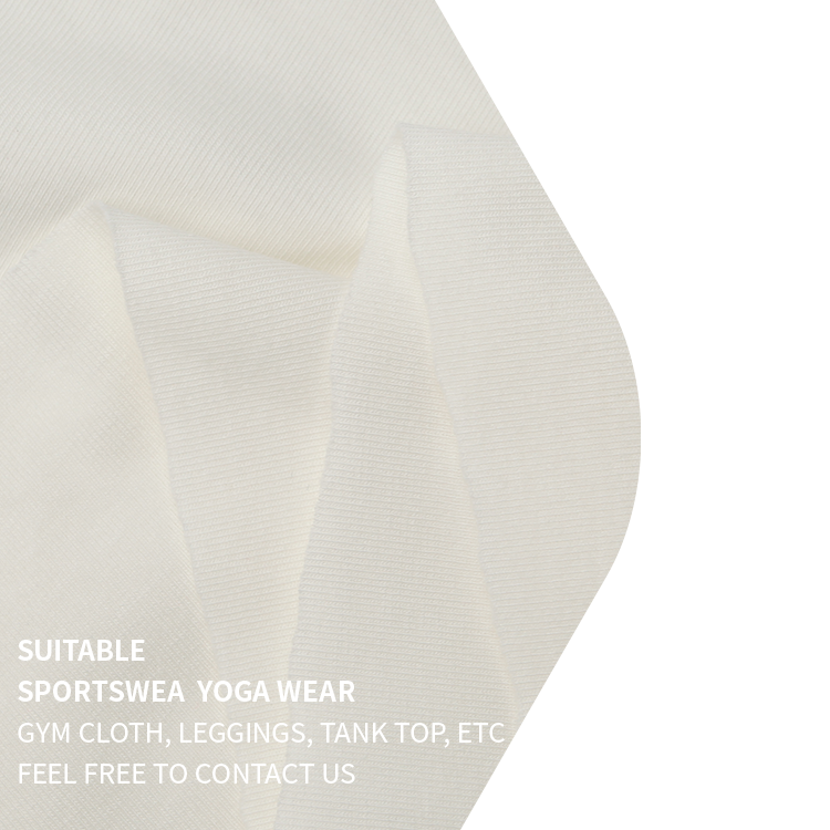 A3723 Super soft cotton thread 1*1 spandex T-shirt school uniform rib fabric casual breathable knitted fabric
