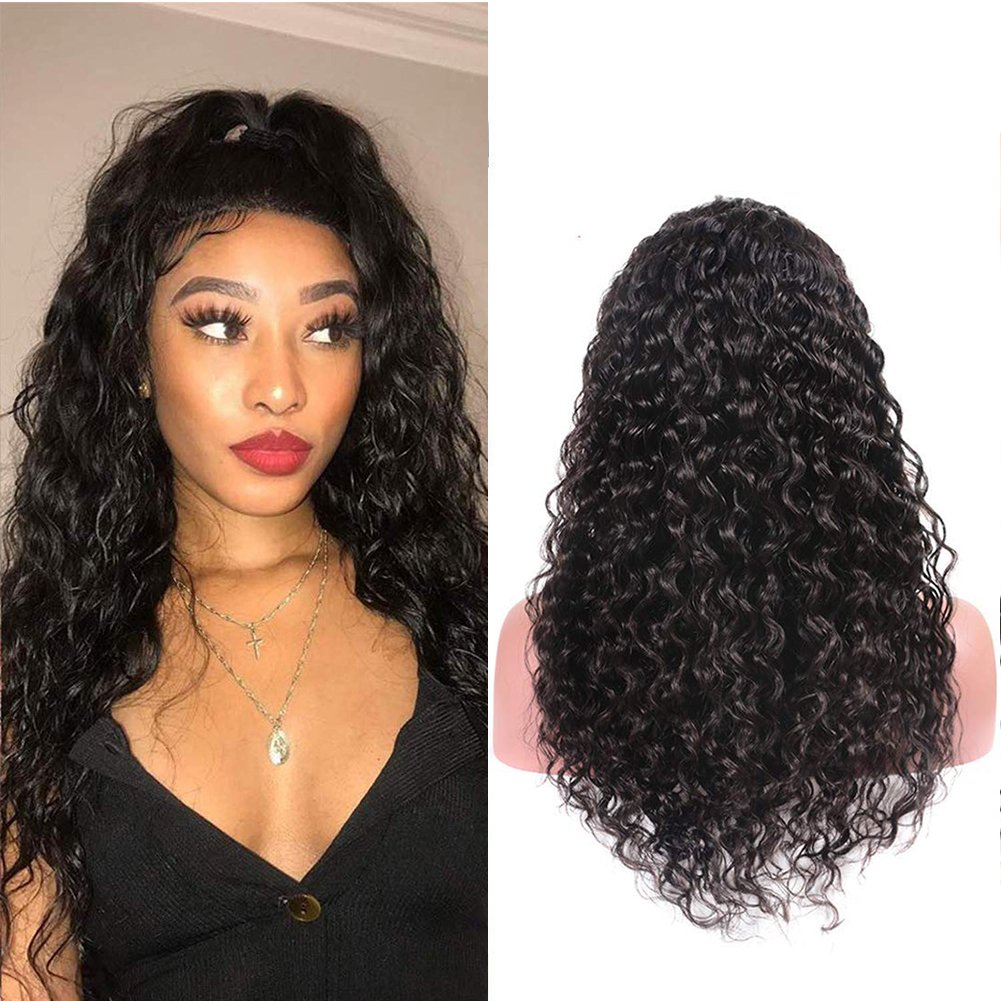 High Quality Brazilian/Peruvian 100% Raw Human Hair HD Full Lace Water Wave Wig Real Hair Full Lace Wig on Sale For Women
