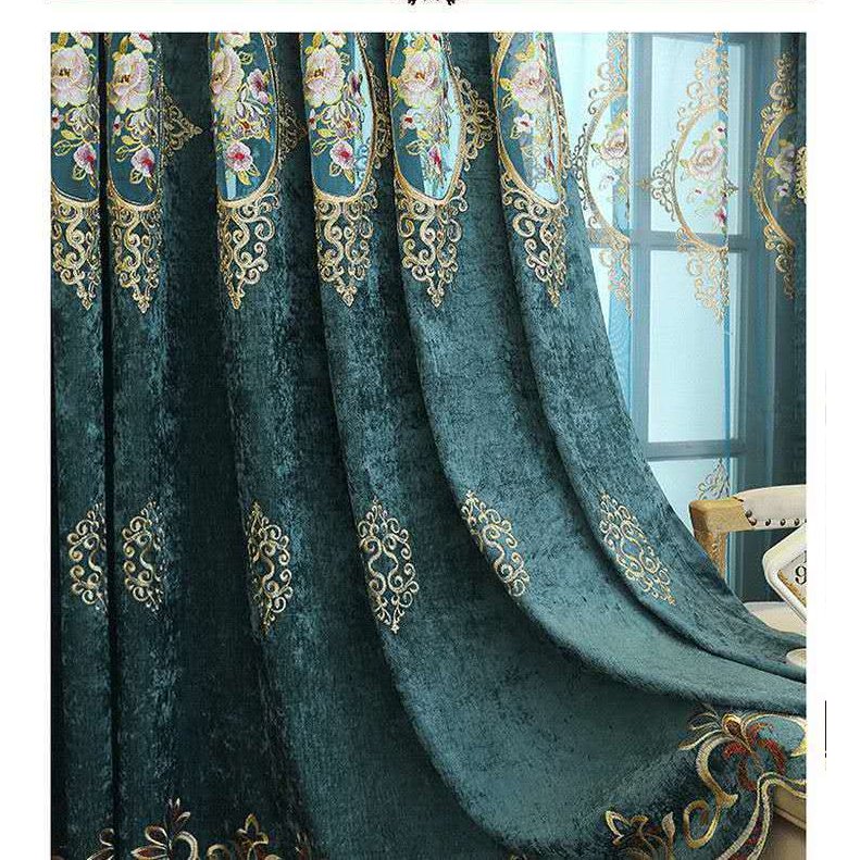 New Fashion 2022 Wholesale High Quality Embroidery Blackout Curtain Fabric Polyester For Decorations