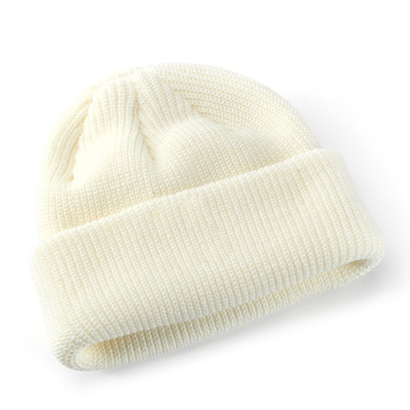 60 colors Beanies Manufacturer Custom Warm Casual Cuff Acrylic Plain Rib Blank Cuffed Beanie Knitted Winter Hat For Women Men