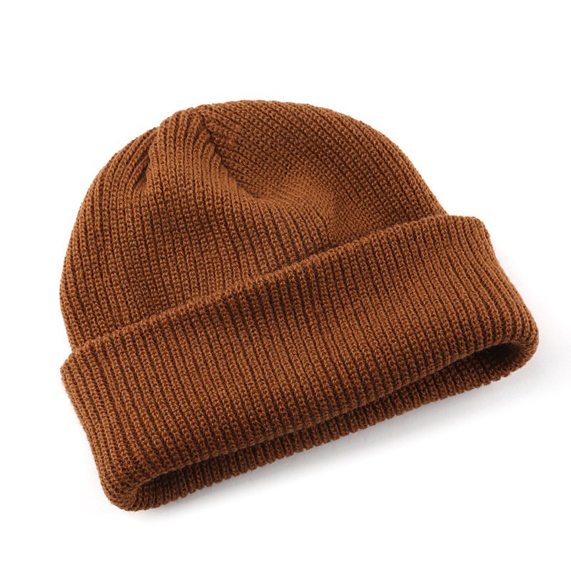 60 colors Beanies Manufacturer Custom Warm Casual Cuff Acrylic Plain Rib Blank Cuffed Beanie Knitted Winter Hat For Women Men