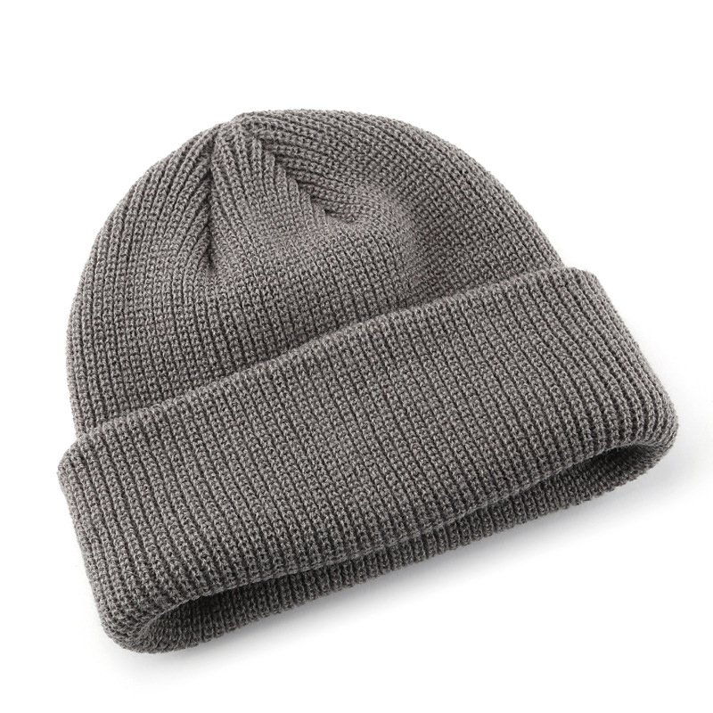 60 colors Beanies Manufacturer Custom Warm Casual Cuff Acrylic Plain Rib Blank Cuffed Beanie Knitted Winter Hat For Women Men