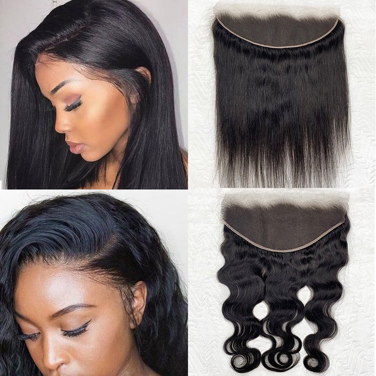 Wholesale 5X5 4X4 13X6 13X4 Topper 100%Human Hair Raw Chinese Human Hair Hd Transparent Lace Closure Frontal With Baby Hair