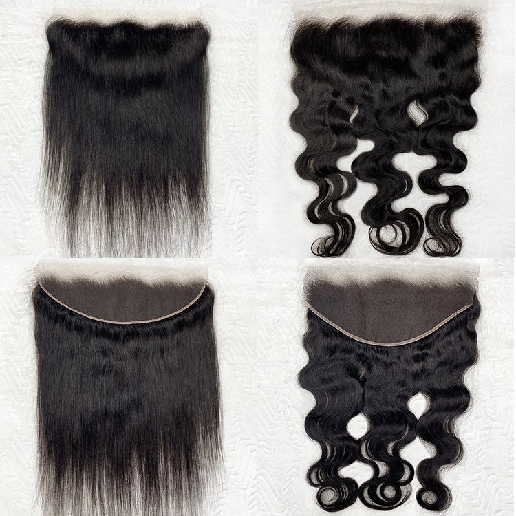 Wholesale 5X5 4X4 13X6 13X4 Topper 100%Human Hair Raw Chinese Human Hair Hd Transparent Lace Closure Frontal With Baby Hair