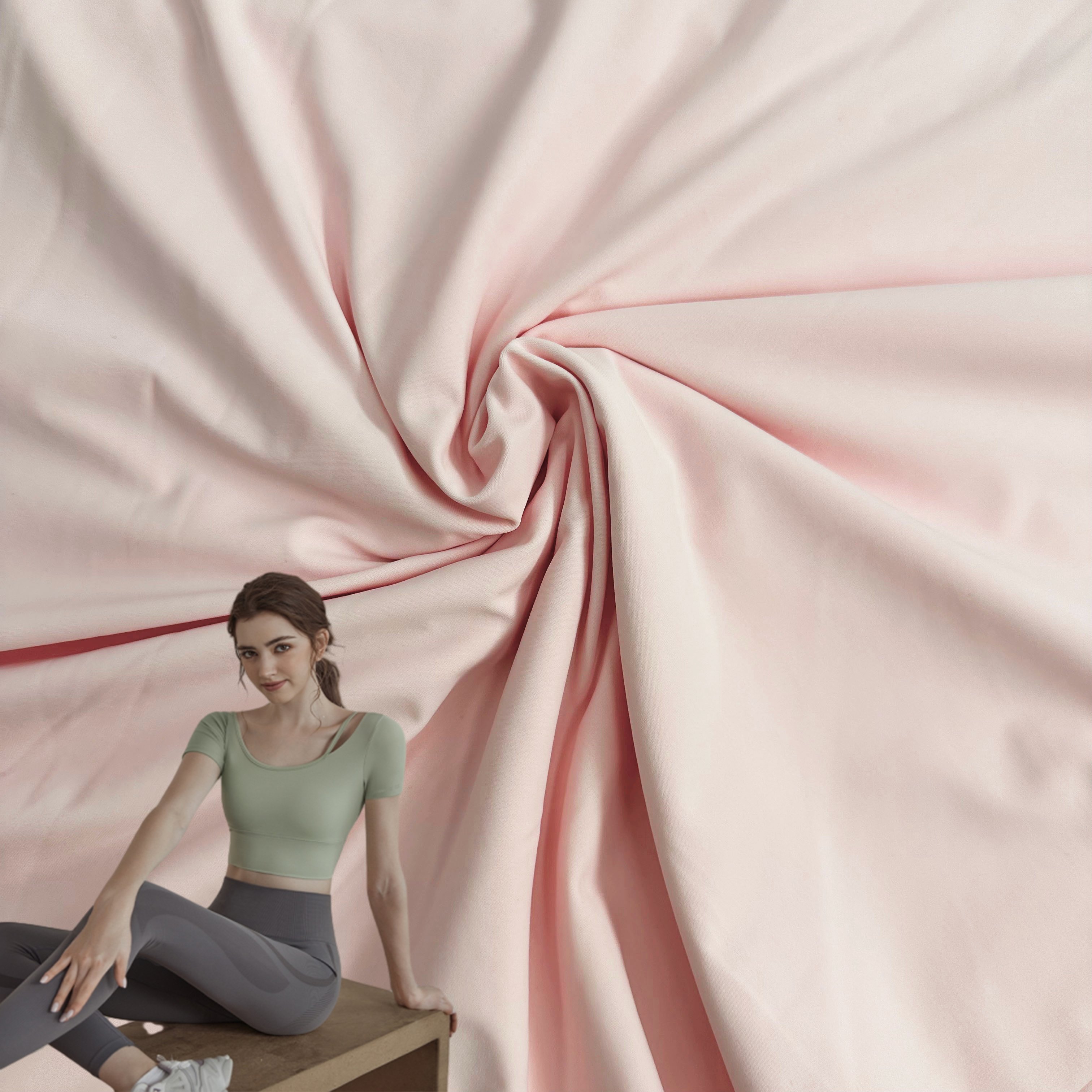87% polyamide 13% spandex fabric matte high elastic Polyamide knit yoga sets elastane fabric