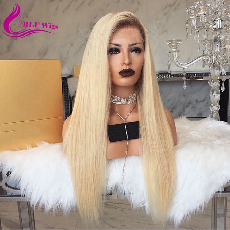 overnight delivery lace wigs virgin peruvian 4 613 blonde ombre full lace human hair wig with baby hair