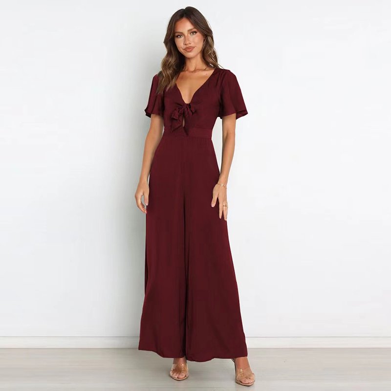 Women Custom Cut Out Sexy V Neck Black Big Floral Lace Up Elegant Long Evening Dress