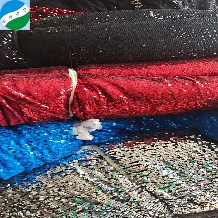 Wholesale kg price sequins embroidery stock bridal mesh sequins fabric french sequin embroidered lace fabric