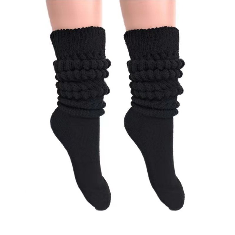 Slouch Socks Tall Stacked Slouch Socks Warm Cotton Blend Long Calf Socks