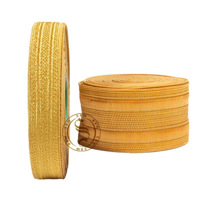 Customized Sash Belt Braid Double Stripe Braid Lace for Fuerzas Armadas Uniforms | Ceremonial Gold and Silver Braid Laces