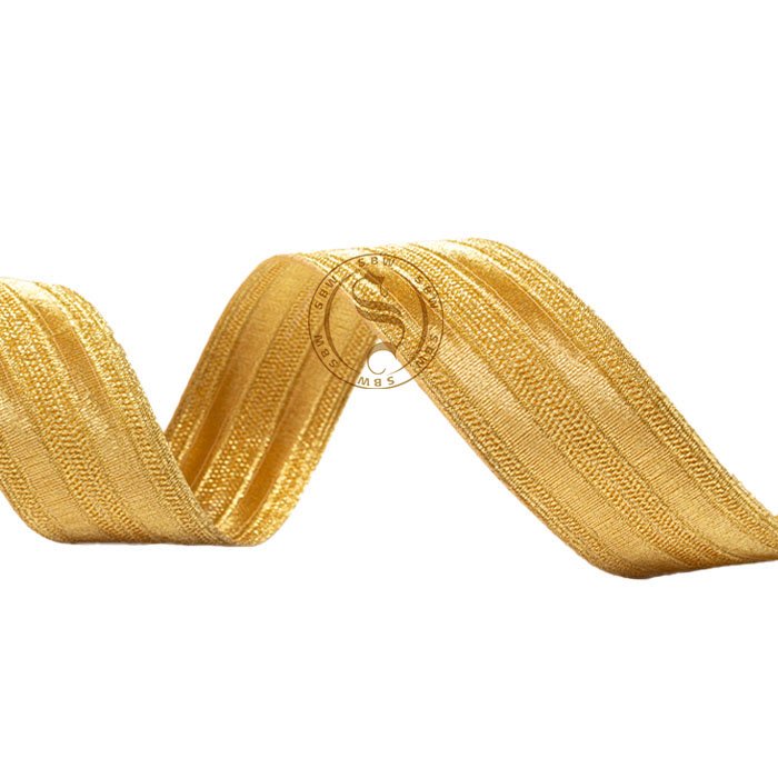 Customized Sash Belt Braid Double Stripe Braid Lace for Fuerzas Armadas Uniforms | Ceremonial Gold and Silver Braid Laces
