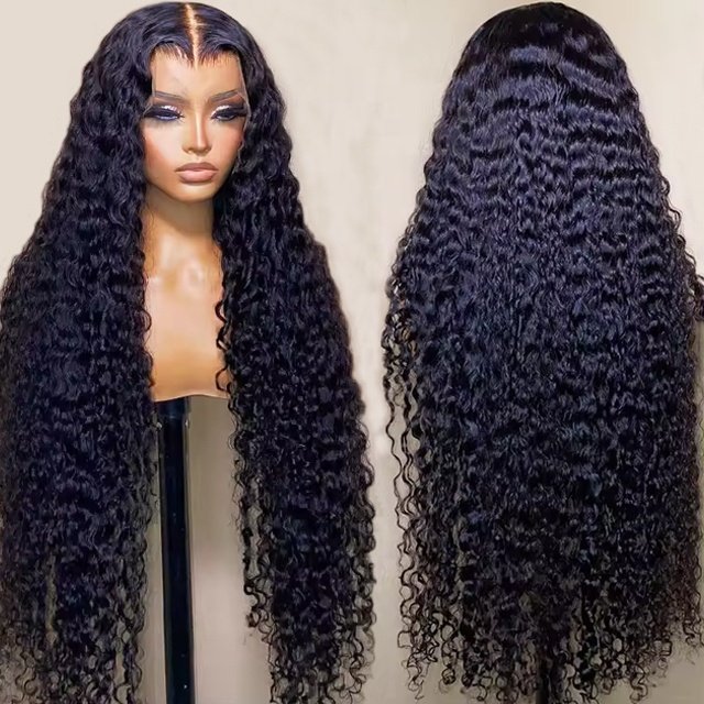 Full Lace Virgin Brazilian Human Hair Wigs water Wave Lace Front Human Hair Wigs for Black Women