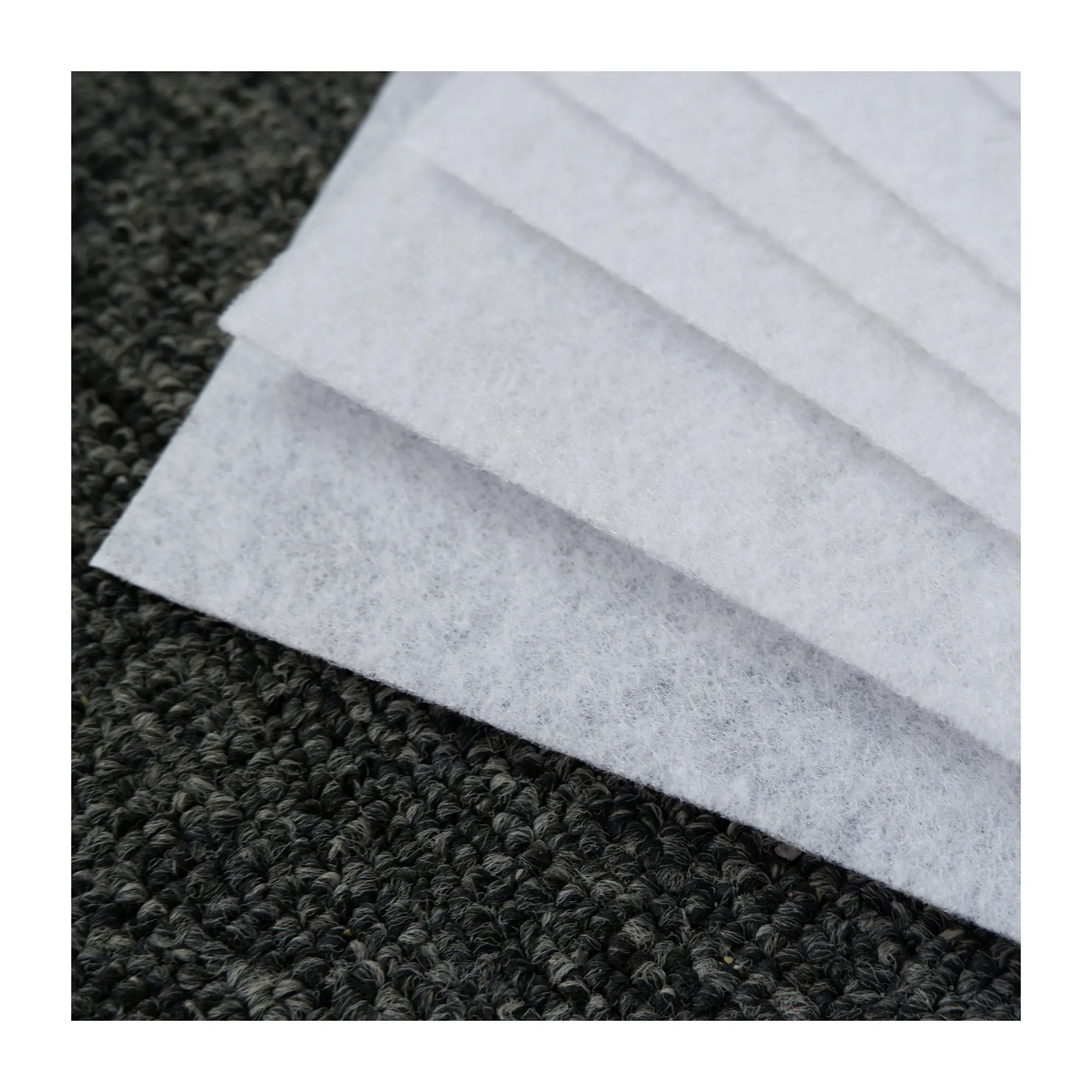 100% Polyester Punched Waterproof Sustainable Breathable Garment Tennis Materials Felt Fabric For Embroidery
