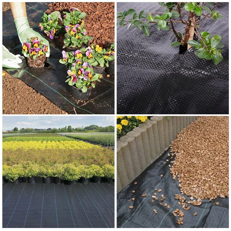 High Quality 100% Vinyl PP Woven Landscape Anti UV Weed Barrier Fabric Landscaping Weed Mat Ground Cover