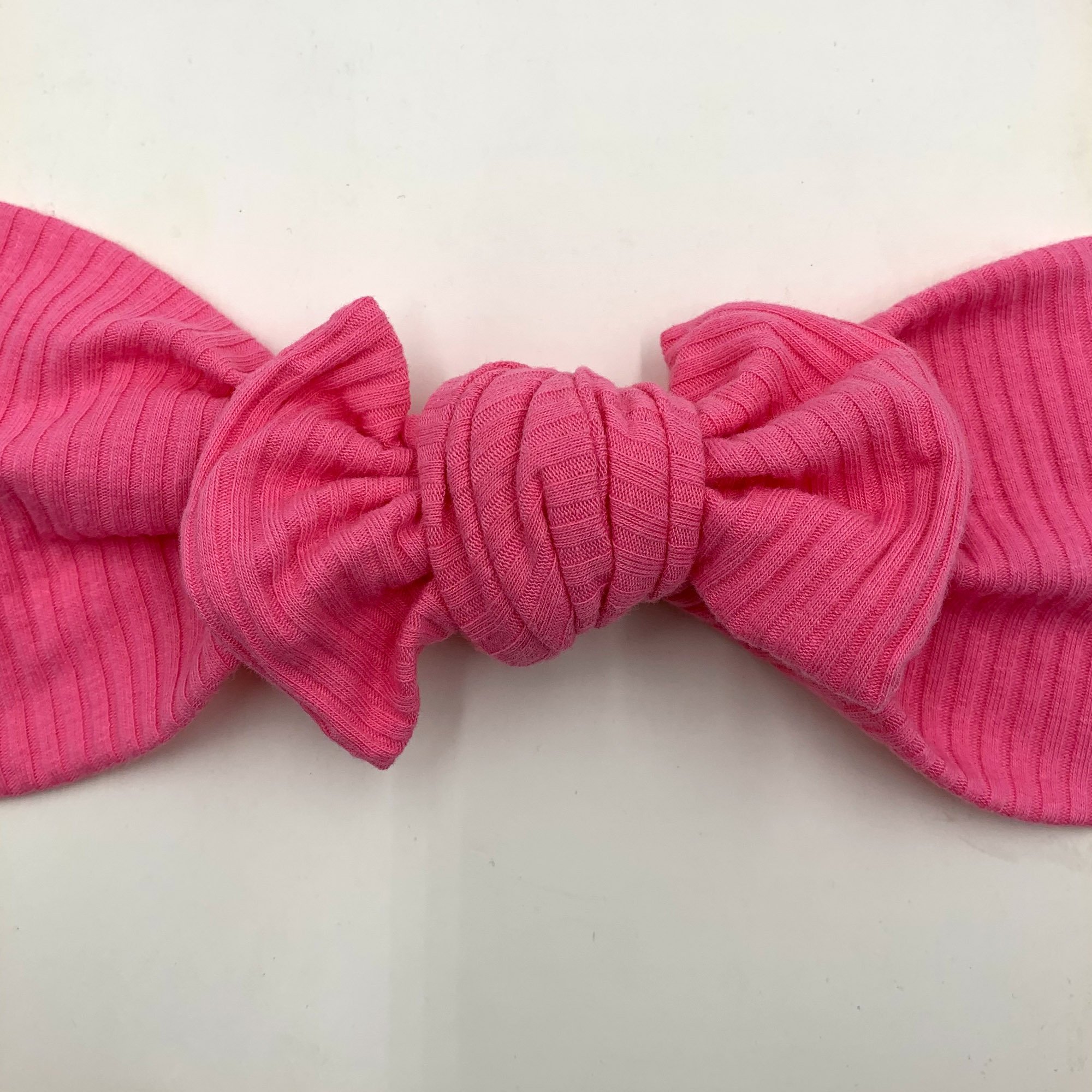 2023 Solid color Cotton Ribbed Bow Baby Girls Hair Bow Headband Accessories Elastic Knitted Girl Ribbed Bow Knot Headband