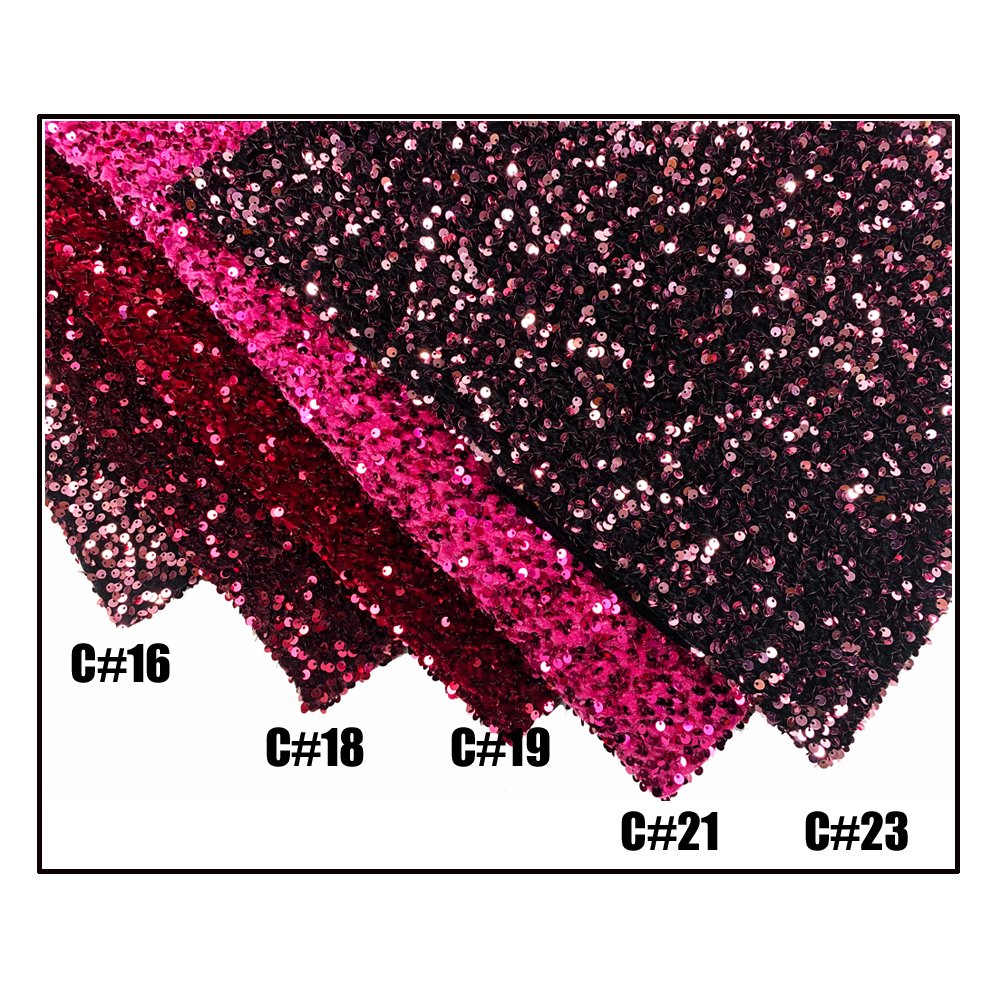 wholesale embroidery luxury velvet sequin fabric with sequins
