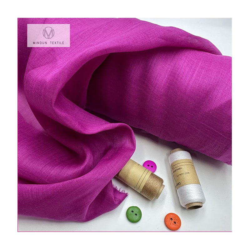 Mindun Linen Ramie Fabric Ramie Cotton Fabric Organic High Quality Wholesale Fabric