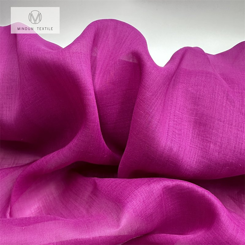 Mindun Linen Ramie Fabric Ramie Cotton Fabric Organic High Quality Wholesale Fabric