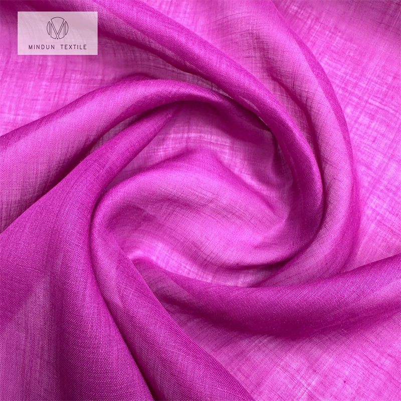 Mindun Linen Ramie Fabric Ramie Cotton Fabric Organic High Quality Wholesale Fabric