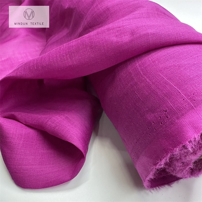 Mindun Linen Ramie Fabric Ramie Cotton Fabric Organic High Quality Wholesale Fabric