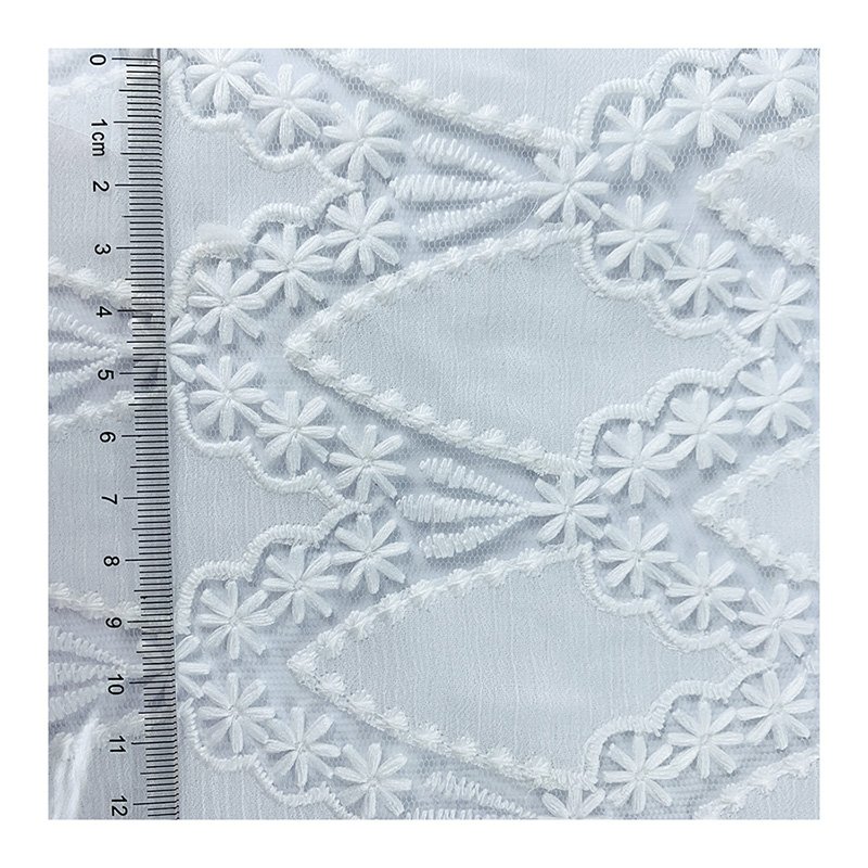 Hot selling product Net embroidery embroidered tulle net lace lace fabric for wedding