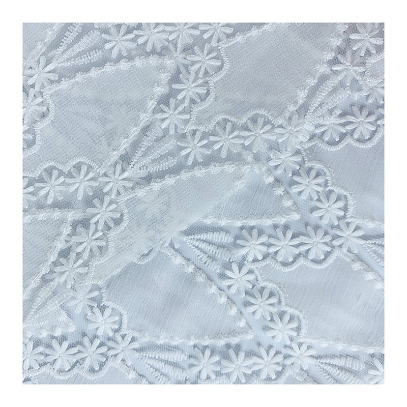 Hot selling product Net embroidery embroidered tulle net lace lace fabric for wedding