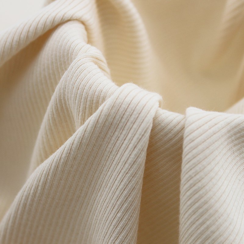 100% viscose rayon 2x2 rib-knit-fabric with cotton spandex composition for camisole undershirt women top