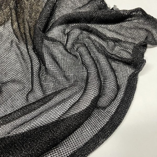 High elasticity knitted fabric soft lurex net glitter fabric metallic 4 way stretch fabric for clothing