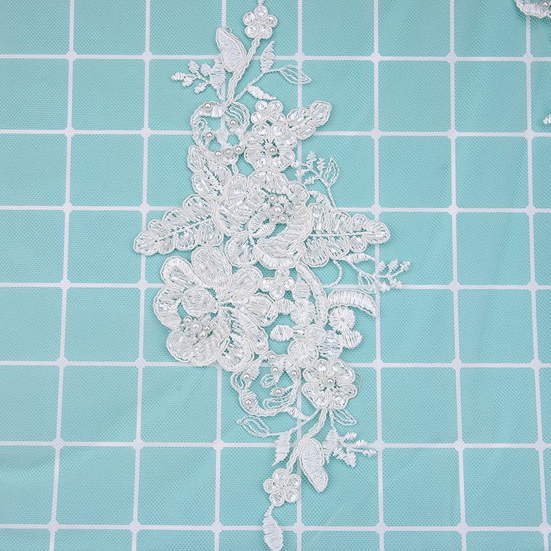 crystal embroidery fabric/beaded lace fabric/embroidery lace with sequins and beads