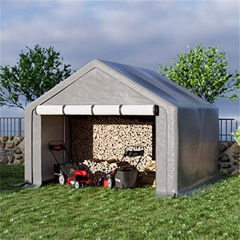 PE PVC Tarpaulins Car Garages Steel Frame Winter Car Tent Canopies Portable Shelter Tarps