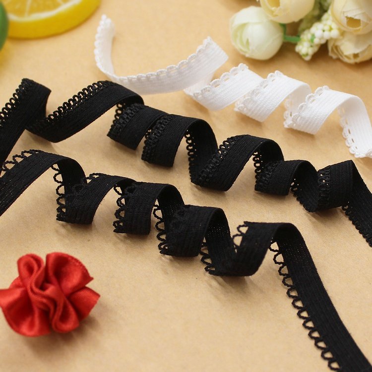 White Clothing Swimwear Lingerie Underwear Edging Lace For Dress Stretch Bra Straps