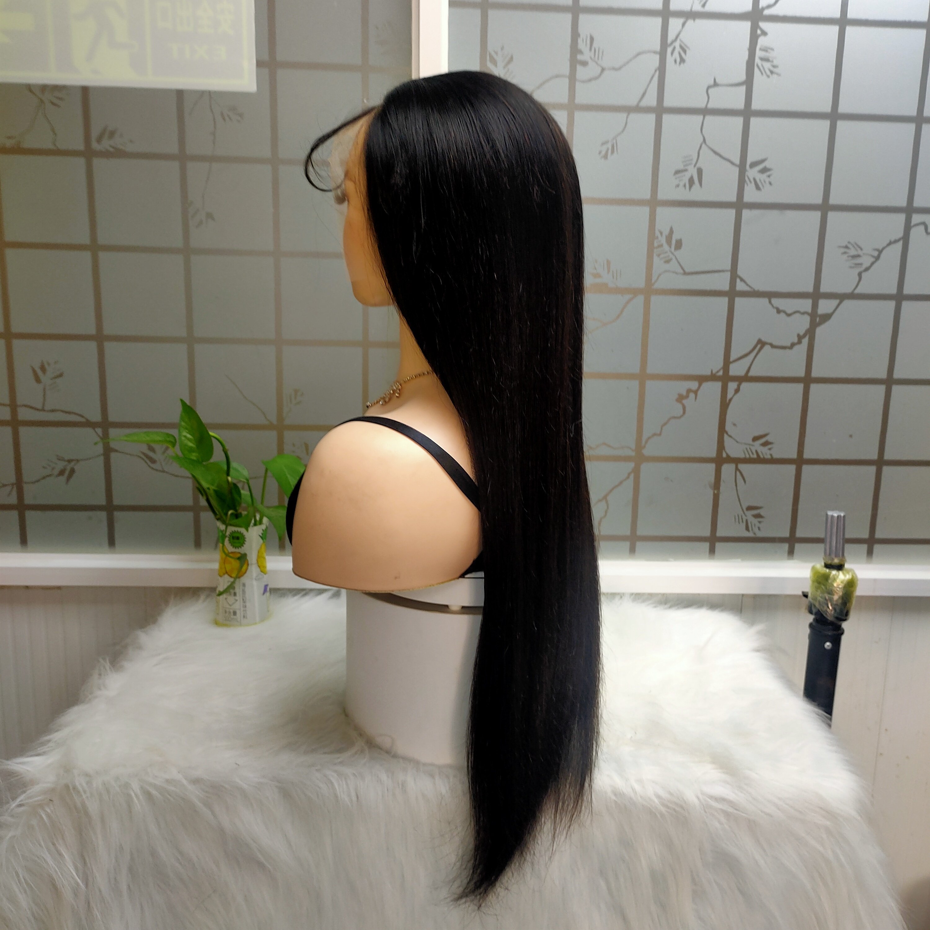 Mink Brazilian Real Virgin Human Hair Wig Vendor Wholesale Natural Bone Straight Transparent HD Lace Front Wigs for Black Women
