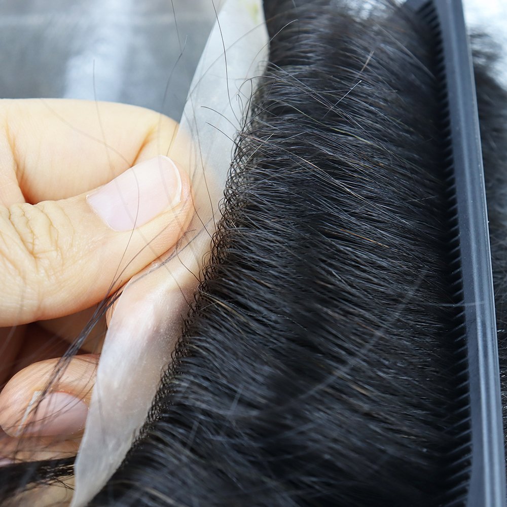 Fine lace and pu Synthetic wig hair replacement,mens wigs toupee