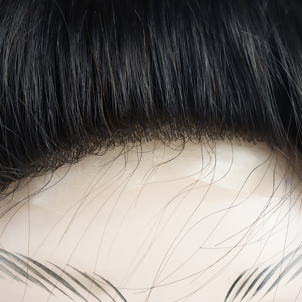 Fine lace and pu Synthetic wig hair replacement,mens wigs toupee
