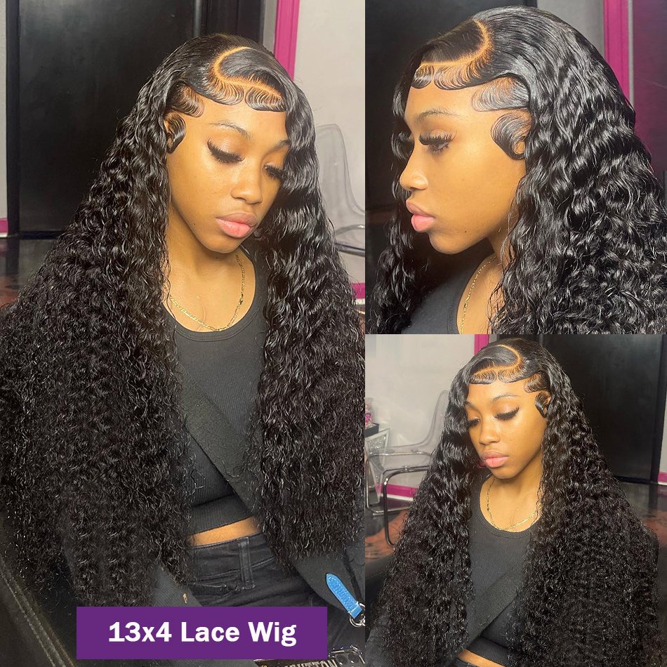 Kinky Curly Human Hair Wig Vendors Lace Frontals 13x4 Long Hair Wig for Female Raw Hair Extensions Wigs Wholesale Brazilian