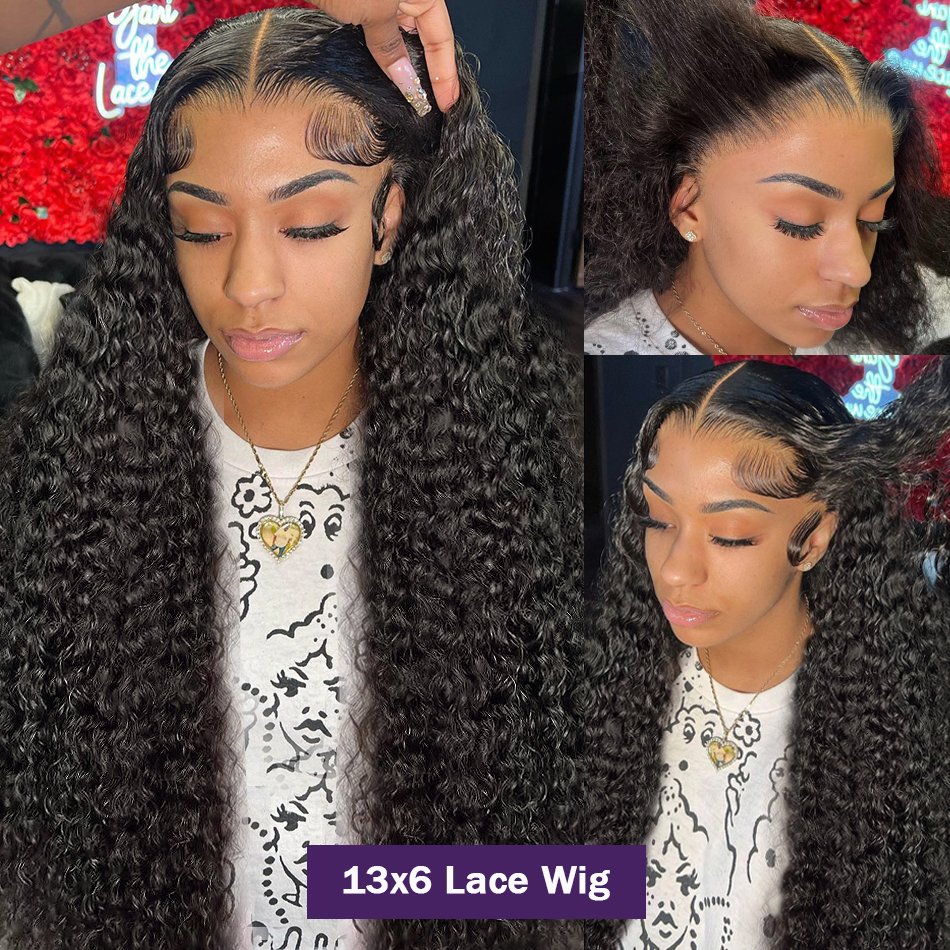 Kinky Curly Human Hair Wig Vendors Lace Frontals 13x4 Long Hair Wig for Female Raw Hair Extensions Wigs Wholesale Brazilian