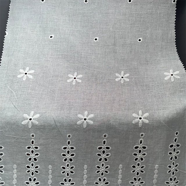 TUTON TC Cotton Fabric French Beaded Lace Embroidery Fabric For Dress