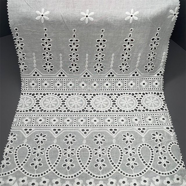 TUTON TC Cotton Fabric French Beaded Lace Embroidery Fabric For Dress