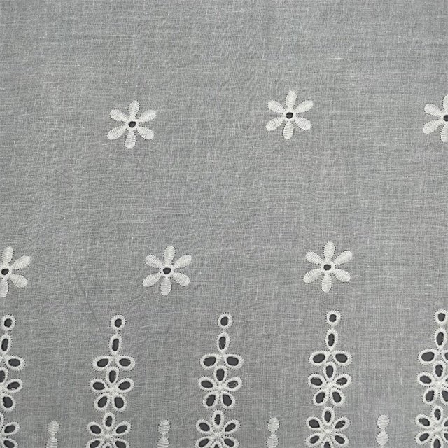 TUTON TC Cotton Fabric French Beaded Lace Embroidery Fabric For Dress