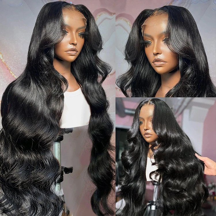 Glueless Body Wigs Human Hair Lace Front Deep Curly Virgin Hair 360 Full Lace Human Hair Wigs For Black Women Hd Lace Front Wigs