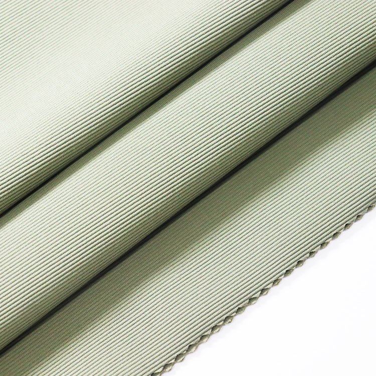 Factory Lulu Same Stair Cloth 280 gsm Workout Fitness Rib Elastic Fabric Nylon Skin-friendly Yoga Stripe Stretch Fabric