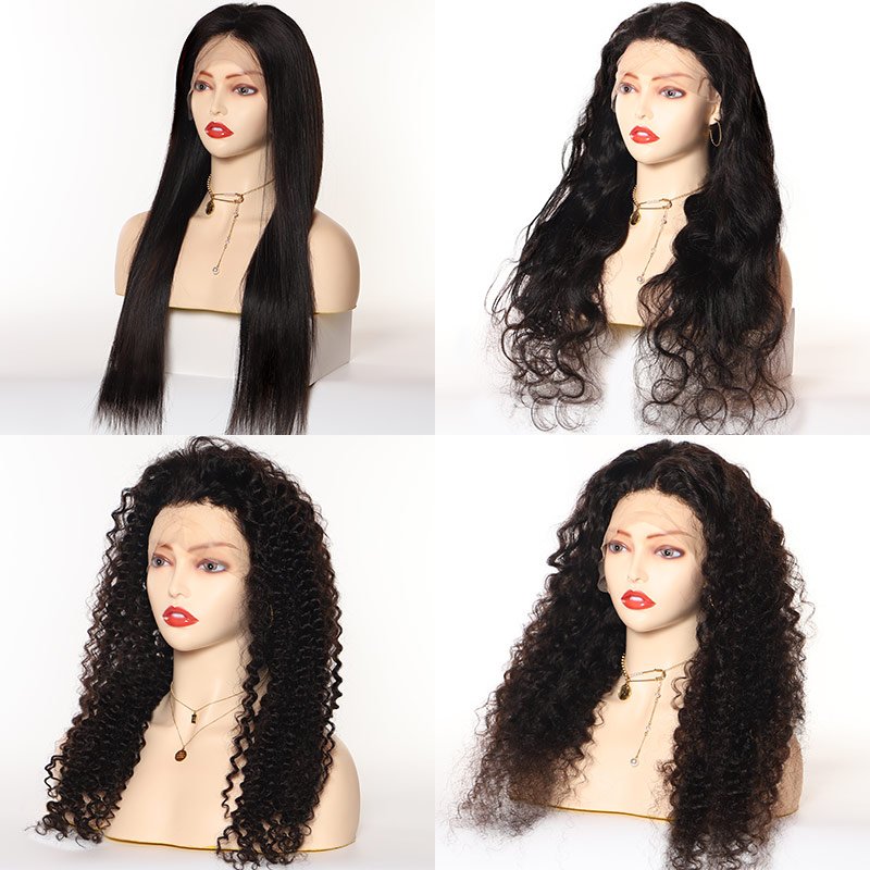 wholesale natural hair wigs human hair hd full lace wigs 12inch lace front human hair vendor 180% density lace front wigs
