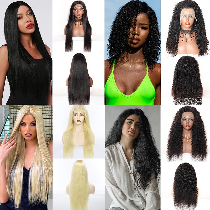 wholesale natural hair wigs human hair hd full lace wigs 12inch lace front human hair vendor 180% density lace front wigs