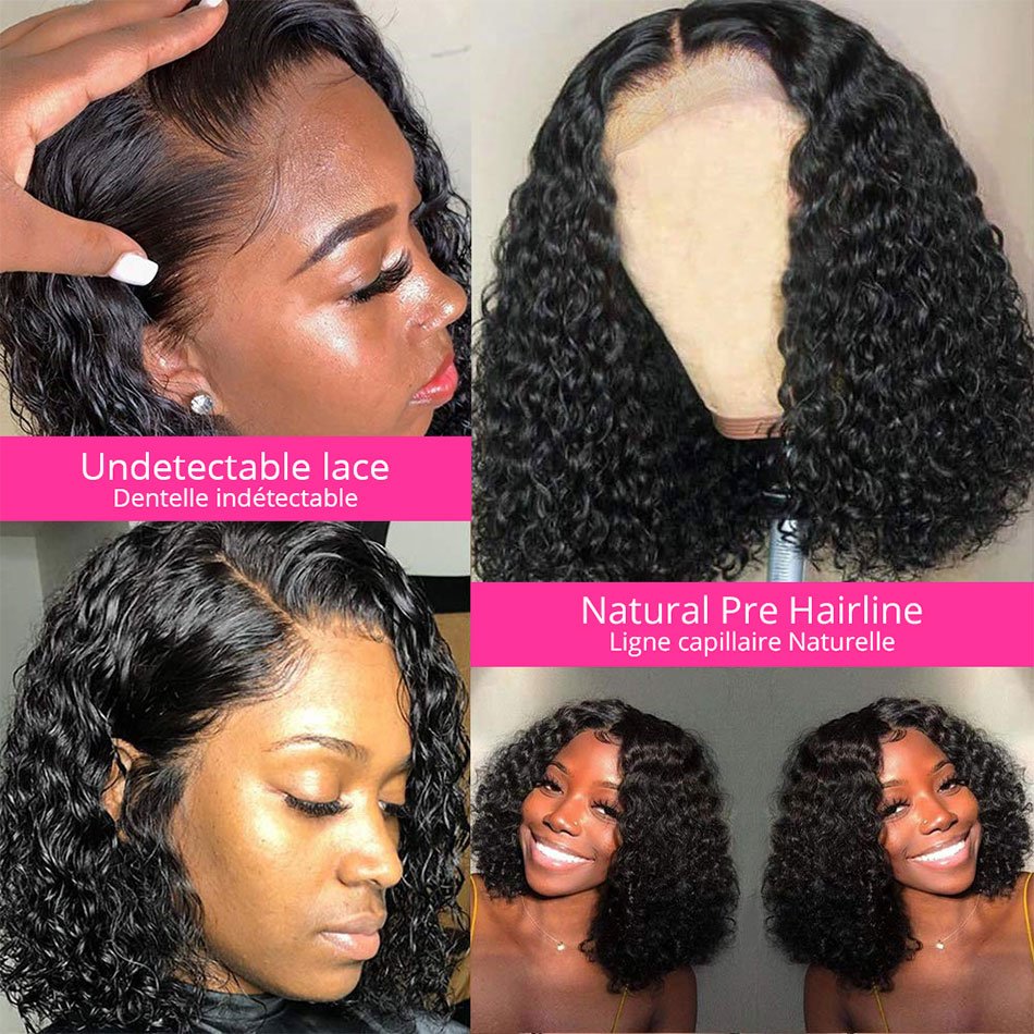 Cheap Vietnamese Raw Hair Short Bob Wigs Human Hair Lace Front Hd Lace Frontal Wig Kinky Curly Glueless Full Hd Lace Wigs Vendor
