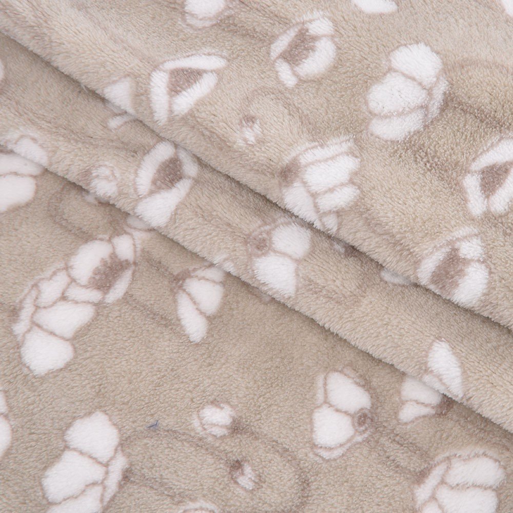 100% Polyester Super Soft Printed Knitted Flannel Fleece Fabric Velvet Fabric For Blanket Piel De Conejo Plush Fabric