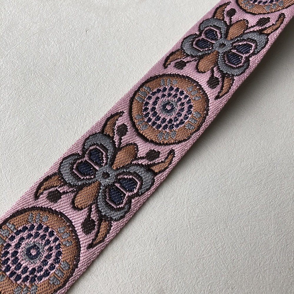 Ethnic Style Lace Jacquard Webbing Woven Tape For Garment Accessories Width 5cm ST-949