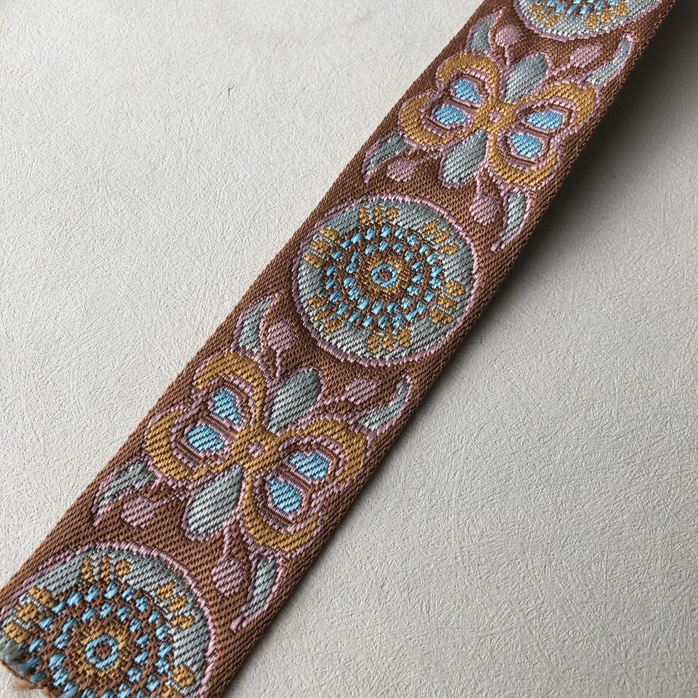 Ethnic Style Lace Jacquard Webbing Woven Tape For Garment Accessories Width 5cm ST-949