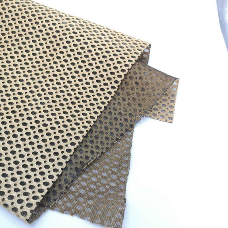 Black embroidery fabric made in import embroidery machine